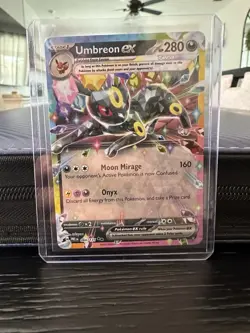 Pokemon TCG Umbreon EX 060/131 Double Rare Holo Card Prismatic Evolutions - Image 1