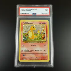 PSA 9 Charmander 001/034 Pokemon Classic Collection English Holo Graded Card - Image 1