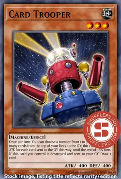 Card Trooper RA03-EN172 Quarter Century Rare 1st Edition - Image 1