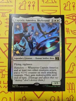 Captain America, Skybound - Foil Rare MtG Card MSC 588 - Image 1