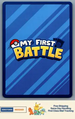 Lightning Energy Blue Border My First Battle Pikachu Stamped Single Card Pokemon - Image 2