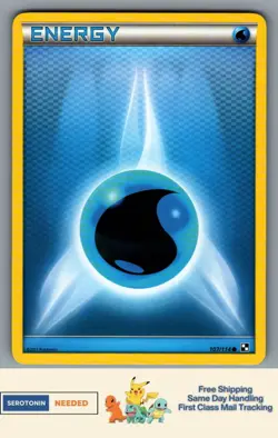 [LP] Water Energy 107/114 - Black and White - Single Card - Pokemon TCG - Image 1