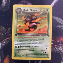 Dark Gloom 36/82 1st Edition Uncommon Team Rocket Pokemon Card - Image 1