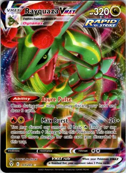 Rayquaza VMAX 111/203 Evolving Skies Pokemon Card Rare Holo VMAX Full Art NM TCG - Image 1