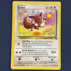 Eevee 51/64 - Jungle - Common Pokemon Card - MP - Image 1