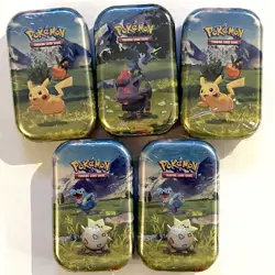 Pokemon TCG: Mega Evolution: Ascended Heroes Mini Tin Factory Sealed Lot Of 5 - Image 1