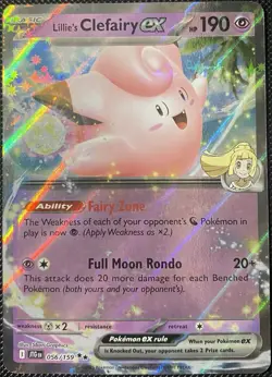 Lillie's Clefairy ex 056/159 Sv09: Journey Together Holo - Pokemon Card - Image 1