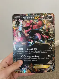 Krookodile EX XY25 Holo Jumbo Black Star Promo Pokemon Card 2015 Oversized - Image 5