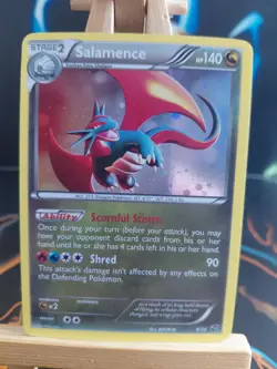Pokemon TCG Salamence Holo Card Dragon Vault 8/20 Light Play Condition - Image 1