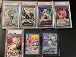 One Piece 7 Card Lot - 5 PSA 10s And Two Nongraded Cards - Image 1