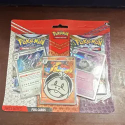 Pokemon TCG Booster Pack Foil Armarouge Revavroom Houndstone Cards - Image 1