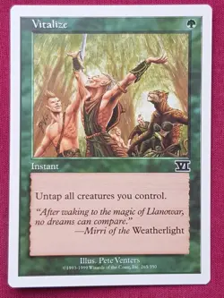 Magic The Gathering 6TH EDITION VITALIZE green card MTG SIXTH - Image 1