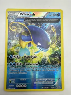 Whiscash 41/160 EXC Pokemon Cards XY - Primal Clash Reverse Holo Rare - Image 1
