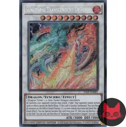 Yugioh Sangenpai Transcendent Dragion 25LP-EN007 Secret Rare Limited Edition NM - Image 1