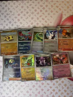 Prismatic Evolutions Pokeball Holo 9 Card Lot NM - Image 1