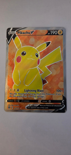 Pokemon TCG: Pikachu V 157/172 Brilliant Stars Full Art - Image 1