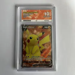 Pokemon TCG Pikachu V 157/172 ACE 10, 2022 Brilliant Stars Full Art - Image 1