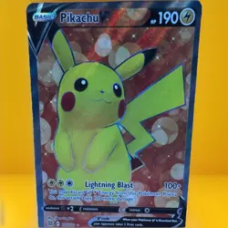 Pokemon TCG Pikachu V Brilliant Stars 157/172 Holo Ultra Rare - Image 1