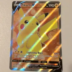 Pokemon Pikachu V 157/172 SWSH09 Brilliant Stars Ultra Rare Full Art Holo 190 HP - Image 2