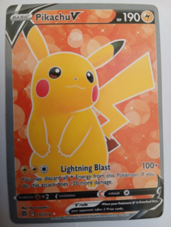 The Pokemon Company Pikachu V Full Art Holo Ultra Rare 157/172 Brilliant Stars - Image 1
