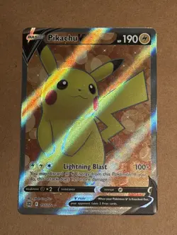 Pokemon TCG Pikachu V Sword & Shield Brilliant Stars 157/172 Holo Ultra Rare - Image 1