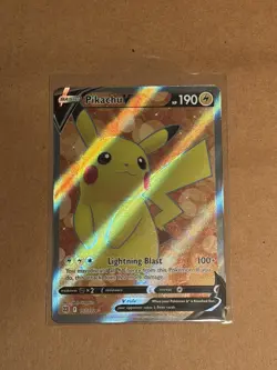 Pokemon TCG Pikachu V Sword & Shield Brilliant Stars 157/172 Holo Ultra Rare - Image 2