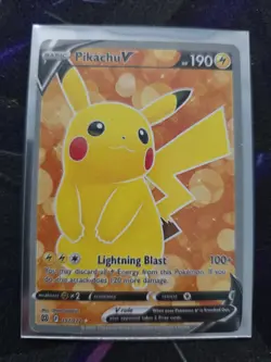 Pikachu V Sword & Shield: Brilliant Stars 157/172 Holo Ultra Rare Pokemon TCG - Image 2