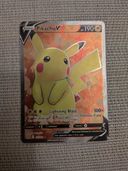 Pokemon TCG Pikachu V Sword & Shield - Brilliant Stars 157/172 Holo Ultra Rare - Image 1
