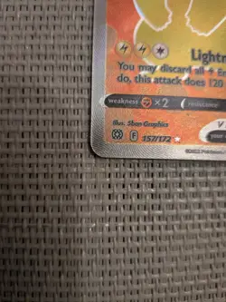 Pokemon TCG Pikachu V Sword & Shield - Brilliant Stars 157/172 Holo Ultra Rare - Image 5