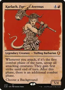 Karlach, Fury of Avernus *Showcase* - CLB - NM - Magic The Gathering - MTG - Image 1