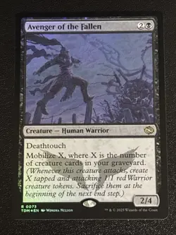 MTG Tarkir: Dragonstorm Avenger of the Fallen Foil 0073 NM Rare - Image 1