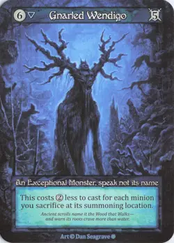 Gnarled Wendigo, Sorcery: Gothic, Regular, Exceptional - Image 1