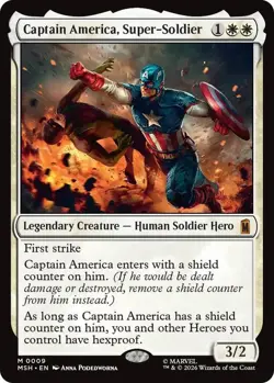 Foil Captain America, Super-Soldier MSH LP 9 - Image 1