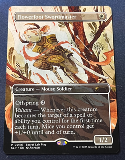 MTG Flowerfoot Swordmaster Bloomburrow Secret Lair Play 0046 Magic the Gathering - Image 1