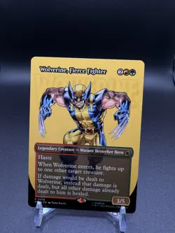 Wolverine, Fierce Fighter (Borderless) Marvel Super Heroes Regular - Image 1