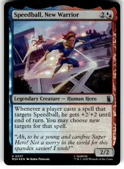Foil Speedball, New Warrior 227 Marvel (MSH) Magic: The Gathering NM - Image 1