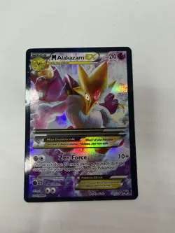 M Alakazam EX Mega Holo Ultra Rare Fates Collide 118/124 210 HP Pokemon TCG Card - Image 2