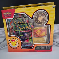 Pokemon TCG Pokemon Day 2026 Pack - 1 Promo Card, 1 Coin, 3 Boosters - NEW - Image 1