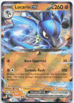 Lucario ex 051/131 Holo Double Rare Prismatic Evolutions Pokemon Holo Near Mint - Image 1
