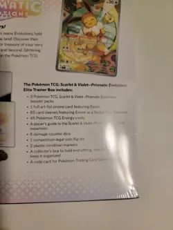 Pokemon TCG Scarlet & Violet Prismatic Evolutions ETB Elite Trainer Box NEW - Image 3