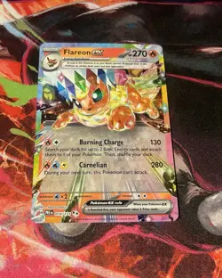Pokemon TCG Prismatic Evolutions Flareon EX Card 14/131 - Image 1