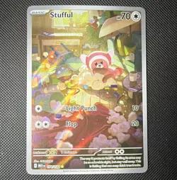 The Pokemon Company Pokemon TCG Stufful 154/132 ME01 IR Holo English HP70 - Image 1
