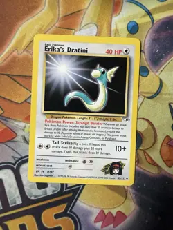 Erika's Dratini NM 42/132 Unlimited Gym Heroes Pokemon TCG Regular - Image 1