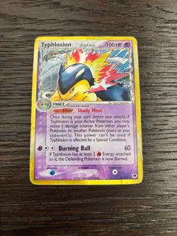 Typhlosion Delta Species 12/101 EX Dragon Frontiers Holo Rare Pokemon TCG MP/HP - Image 1