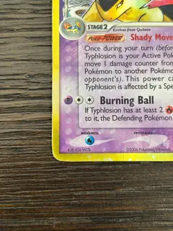 Typhlosion Delta Species 12/101 EX Dragon Frontiers Holo Rare Pokemon TCG MP/HP - Image 5