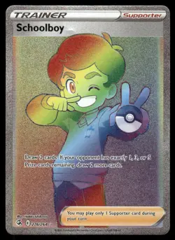 Pokemon Cards Schoolboy 276/264 Fusion Strike Rainbow Rare NM - Image 1
