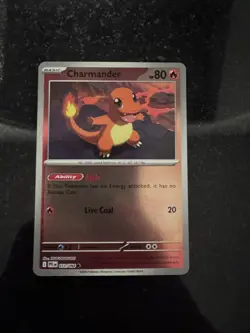 Charmander 011/094 Common Phantasmal Flames Pokemon Reverse Holo Near Mint - Image 1