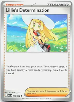 Pokemon Playset x4 Lillie's Determination 119/132 Uncommon Mega Evolution NM - Image 1