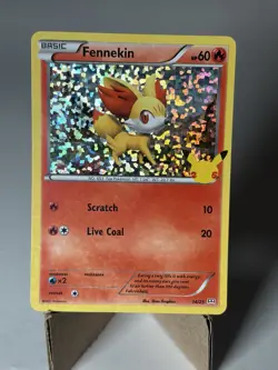 Fennekin 14/25 Pokemon's 25th Anniversary Holo McDonald’s English 2021 - Image 2