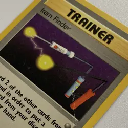 Pokemon TCG Item Finder 74/102 Base Set Rare Trainer Regular 1999 DAMAGED - Image 4
